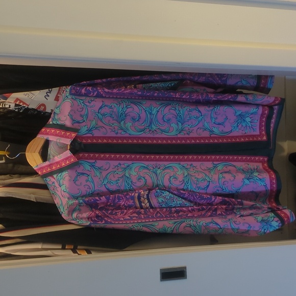 Versace Silk Button down - Picture 1 of 4